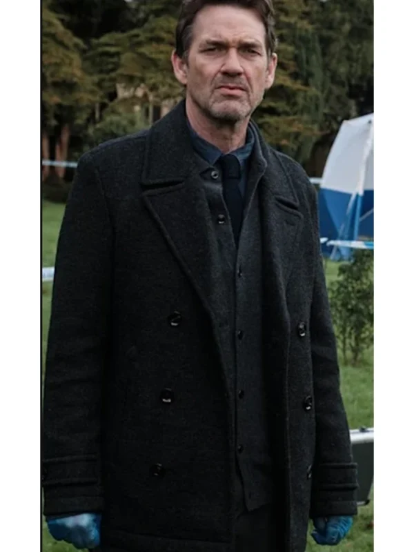 Dougray Scott The Crow Girl Black Wool Coat