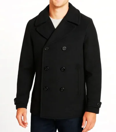 Dougray Scott The Crow Girl Black Wool Coat
