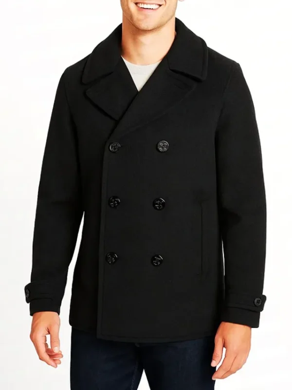 Dougray Scott The Crow Girl Black Wool Coat