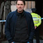 Dougray Scott The Crow Girl Blue Bomber Jacket
