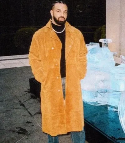 Drake Iceman Brown Suede Coat