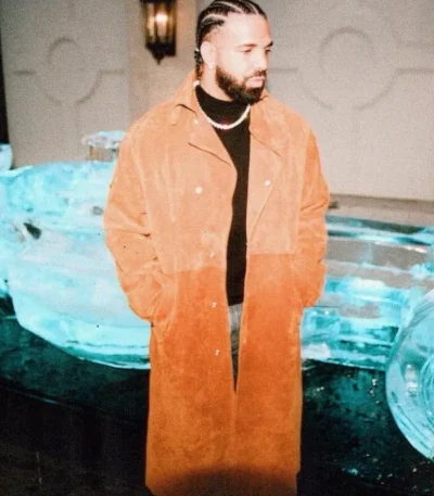 Drake Iceman Brown Suede Coat