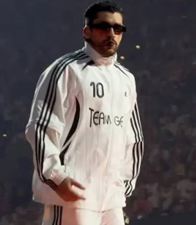 Düsseldorf Germany 2026 Bad Bunny White Jacket