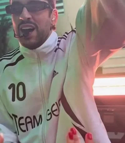 Düsseldorf Germany 2026 Bad Bunny White Jacket