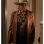 Dutton Ranch Beulah Jackson Brown Leather Blazer