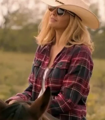 Dutton Ranch S01 Beth Dutton Plaid Jacket