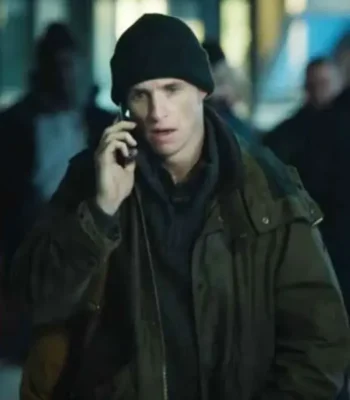 Eddie Redmayne 2024 Green Hooded Jacket