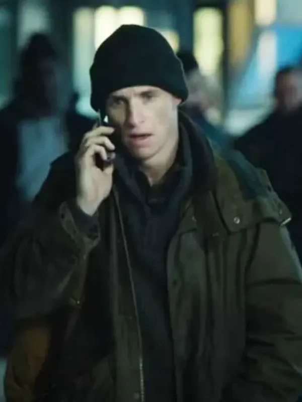 Eddie Redmayne 2024 Green Hooded Jacket