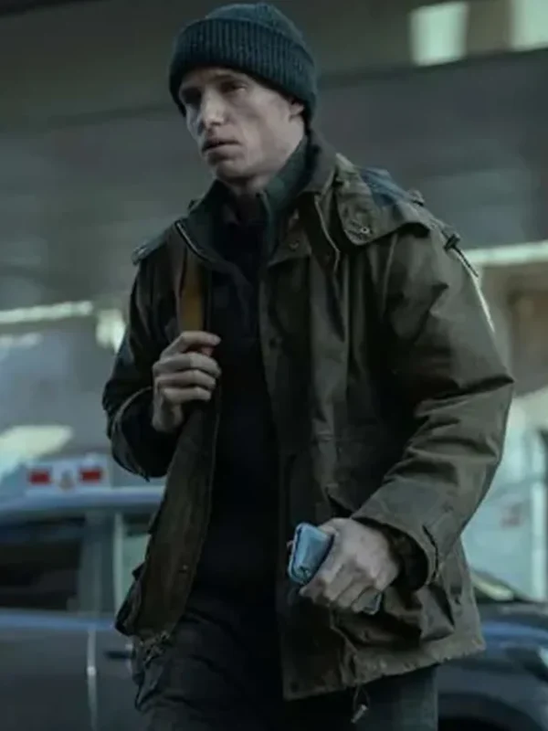 Eddie Redmayne 2024 Green Hooded Jacket
