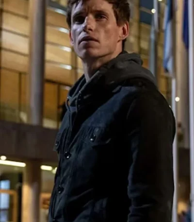 Eddie Redmayne 2024 Suede Leather Jacket