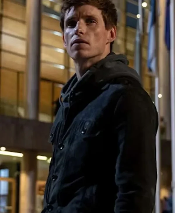 Eddie Redmayne 2024 Suede Leather Jacket