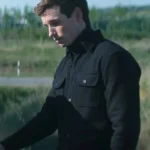 Eddie Redmayne The Day Of The Jackal Black Wool Jacket