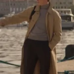 Eddie Redmayne The Day of the Jackal Beige Coat