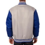 Edmonton Oilers Gray-Blue Poly Twill Jacket