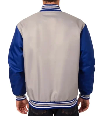 Edmonton Oilers Gray-Blue Poly Twill Jacket