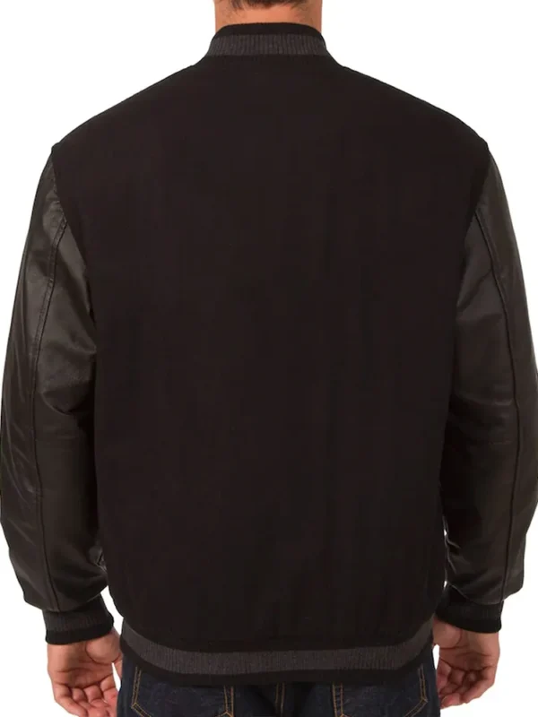 Edmonton Oilers Varsity Black Jacket