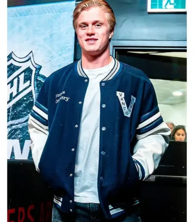 Elias Pettersson Vancouver Canucks Varsity Jacket