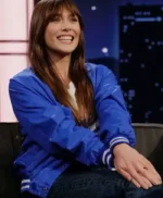 Elizabeth Olsen Blue Varsity Jacket