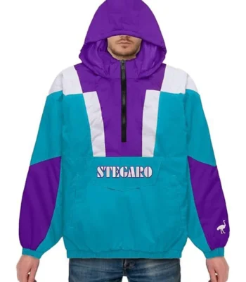 Ellis Stegaro Blue And Purple Anorak Jacket