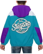 Ellis Stegaro Blue And Purple Anorak Jacket