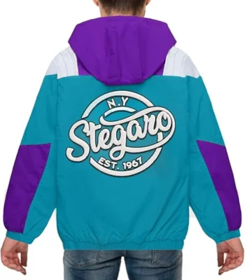 Ellis Stegaro Blue And Purple Anorak Jacket