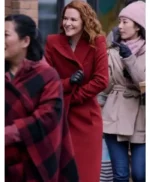 Emily Lane Mistletoe Murders Red Wool Coat