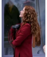 Emily Lane Mistletoe Murders Red Wool Coat