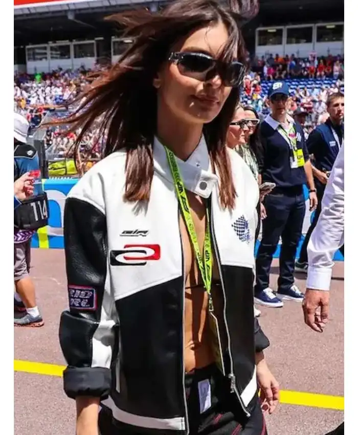 Emily Ratajkowski F1 Grand Prix Racing Jacket Emily Ratajkowski F1 Grand Prix Racing Jacket