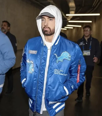Eminem Lions Halftime Show Jacket