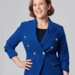 Erin Krakow Christmas Above the Clouds Blue Blazer