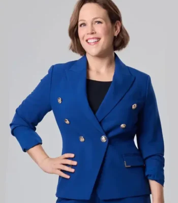 Erin Krakow Christmas Above the Clouds Blue Blazer