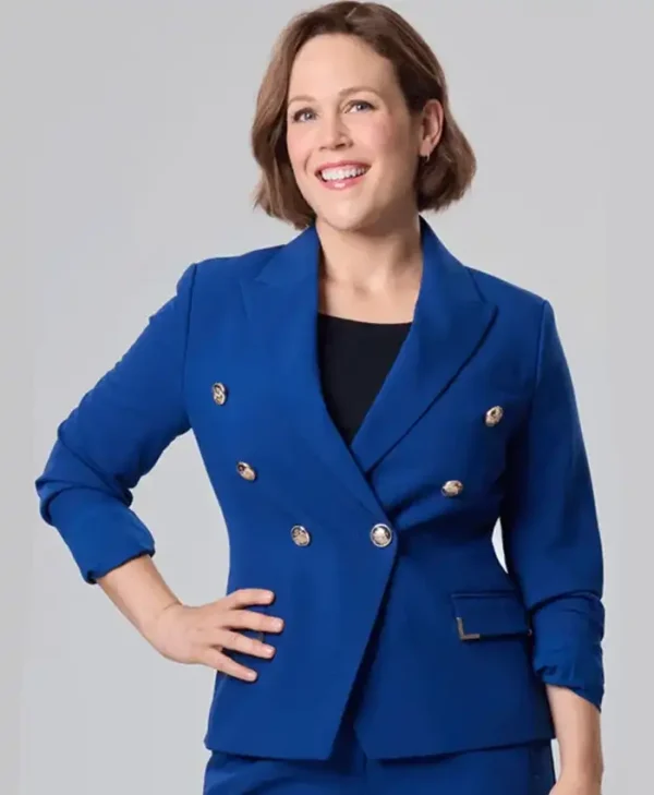 Erin Krakow Christmas Above the Clouds Blue Blazer