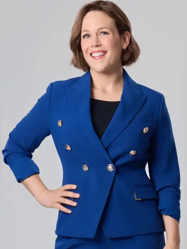 Erin Krakow Christmas Above the Clouds Blue Blazer
