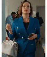 Erin Krakow Christmas Above the Clouds Blue Blazer
