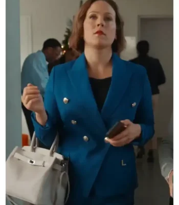 Erin Krakow Christmas Above the Clouds Blue Blazer