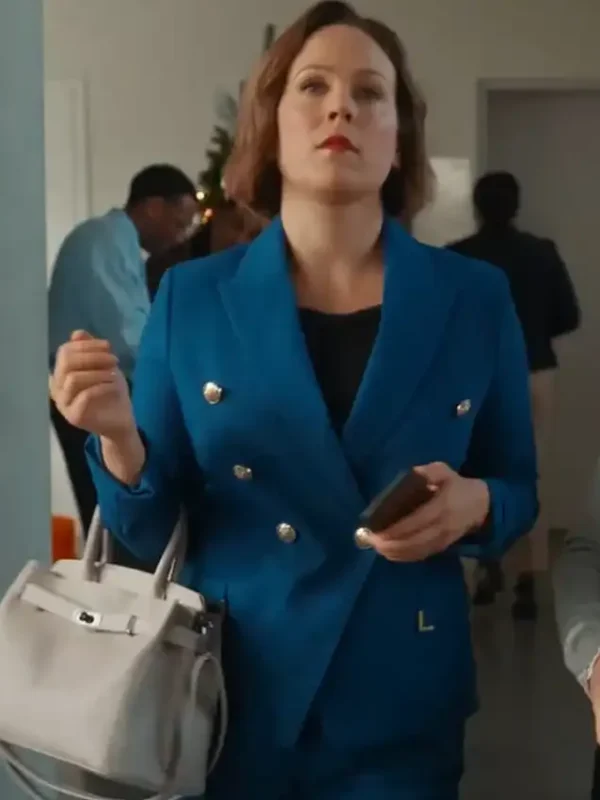 Erin Krakow Christmas Above the Clouds Blue Blazer