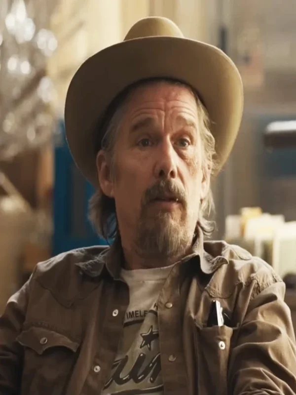 Ethan Hawke The Lowdown S01 Brown Shirt