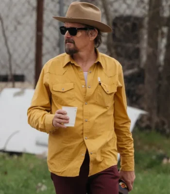 Ethan Hawke The Lowdown Yellow Cotton Shirt