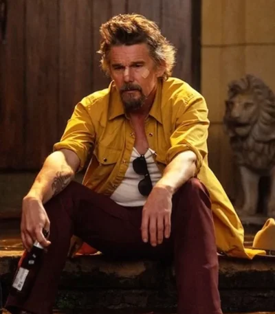 Ethan Hawke The Lowdown Yellow Cotton Shirt