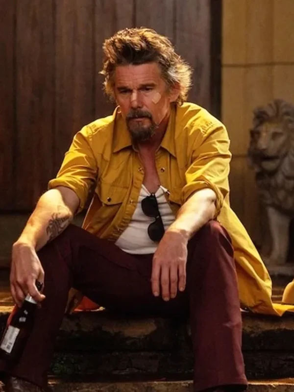 Ethan Hawke The Lowdown Yellow Cotton Shirt