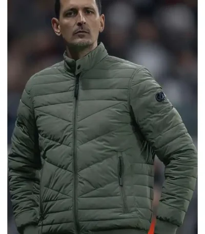 Europa League Dino Toppmoller Green Quilted Jacket