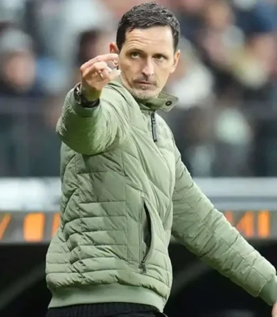 Europa League Dino Toppmoller Green Quilted Jacket