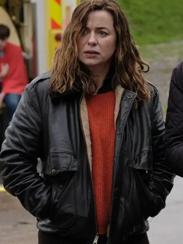 Eve Myles The Crow Girl Black Leather Jacket