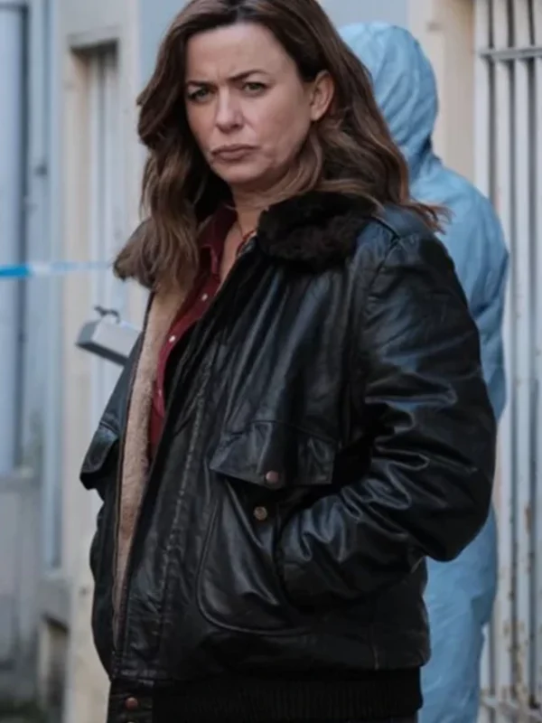 Eve Myles The Crow Girl Black Leather Jacket