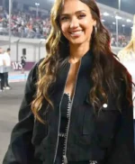 F1 Grand Prix Jessica Alba Black Bomber Jacket