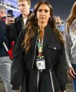 F1 Grand Prix Jessica Alba Black Bomber Jacket