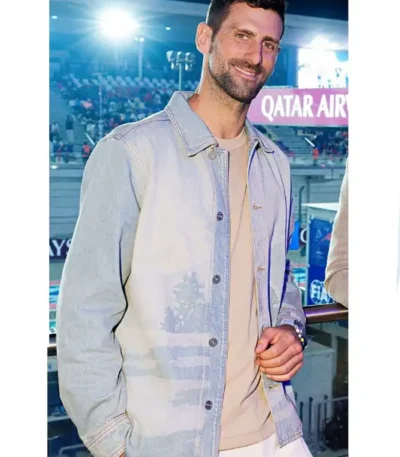F1 Grand Prix Novak Djokovic Denim Jacket