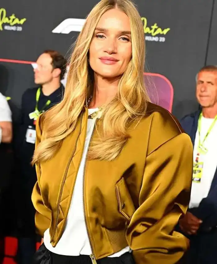 F1 Grand Prix Rosie Huntington Whiteley Bomber Jacket F1 Grand Prix Rosie Huntington Whiteley Bomber Jacket