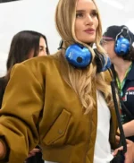 F1 Grand Prix Rosie Huntington Whiteley Bomber Jacket