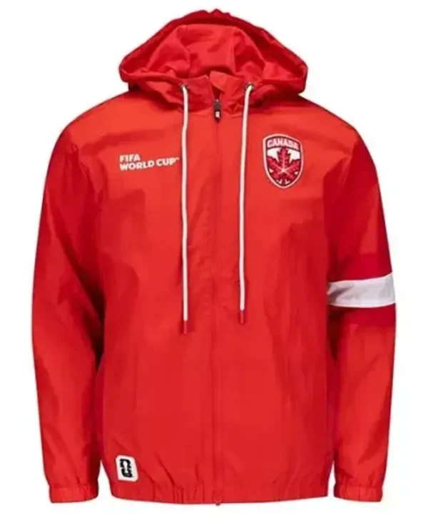 FIFA World Cup 2026 Canada Red Windbreaker Jacket